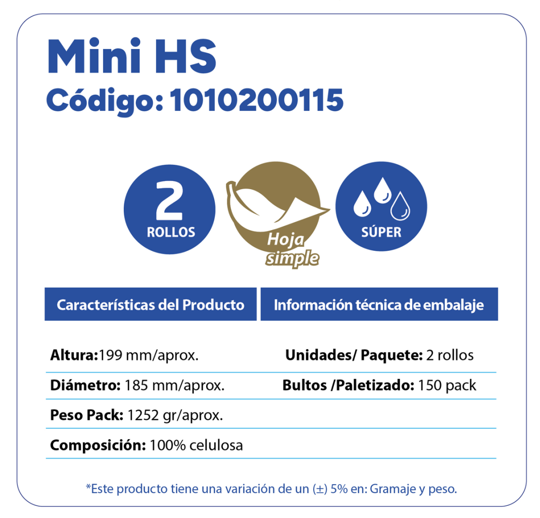 toalla de papel institucional